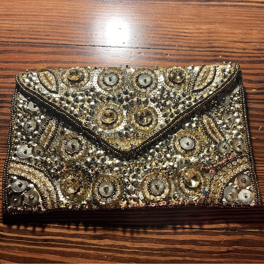 Beautiful beaded clutch